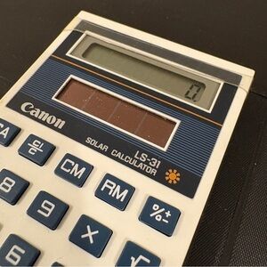 CANON LS-31 Solar Calculator with Case
